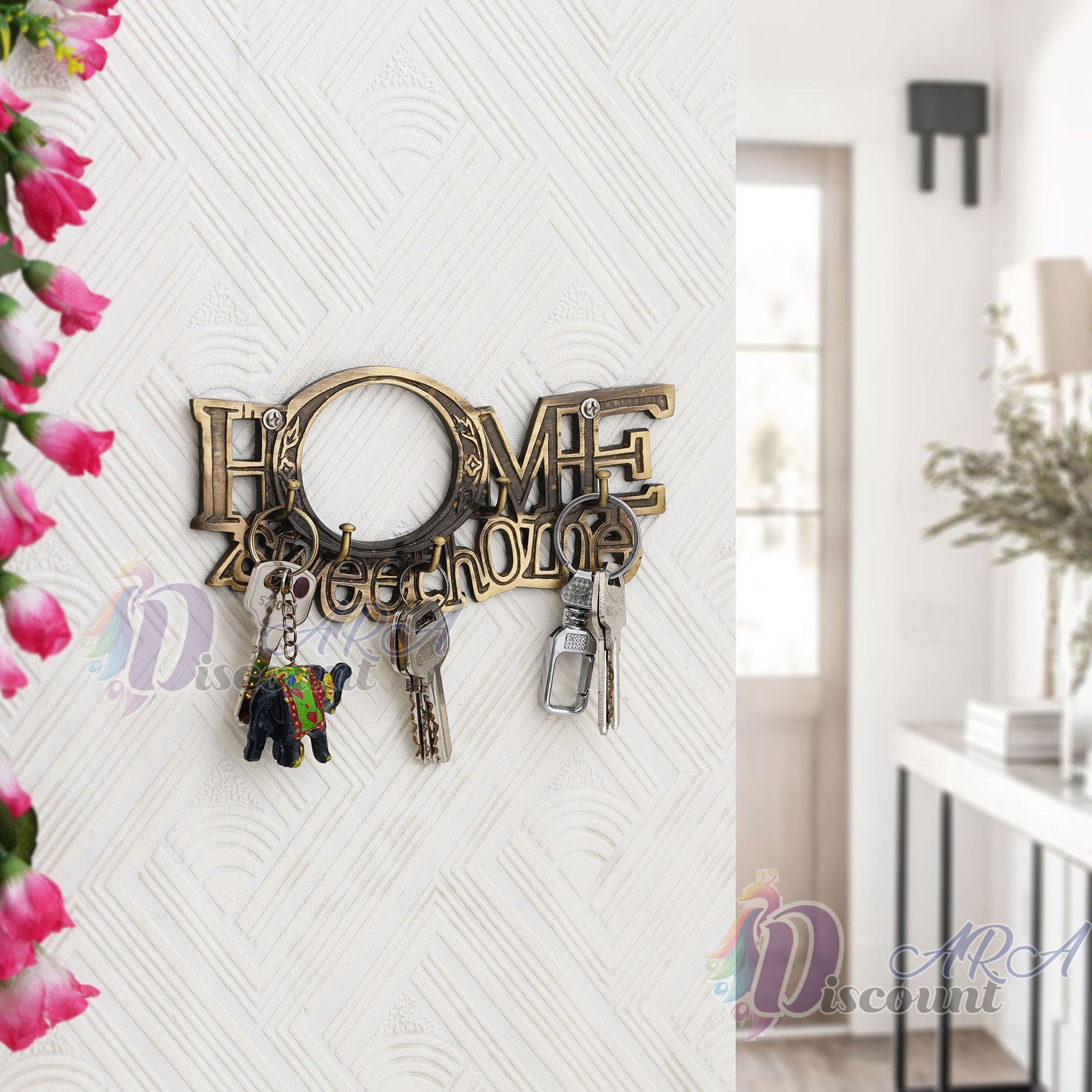 Antique Brass Home Key Holder-1