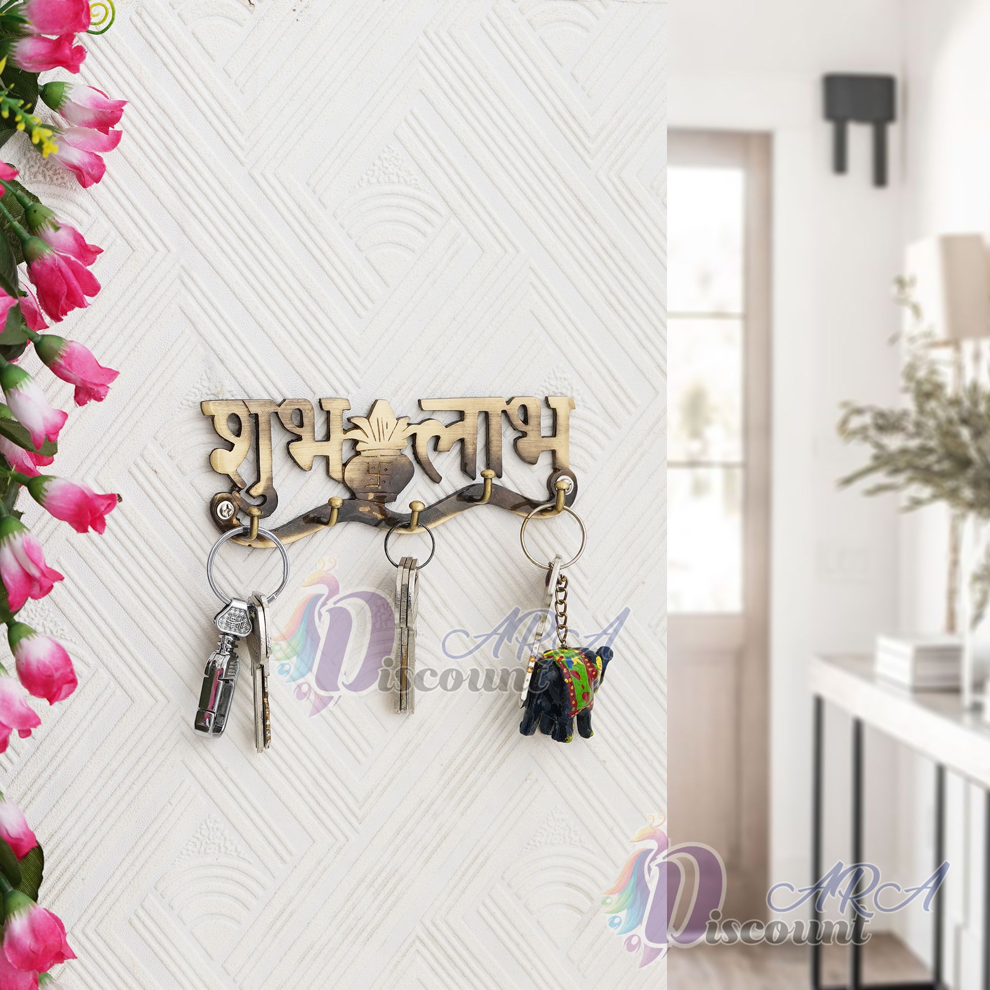 Shubh Labh Key Holder For House Decoration-1