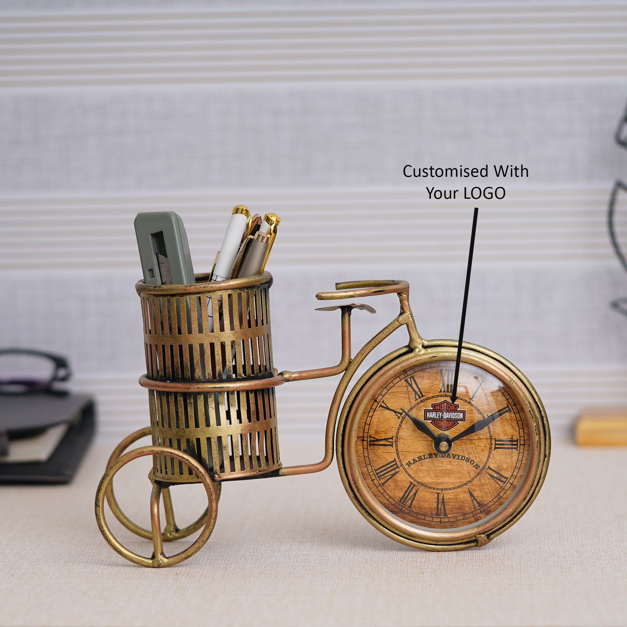 Antique Pen Holder For Coporate Gifts / Customization Pen Holder