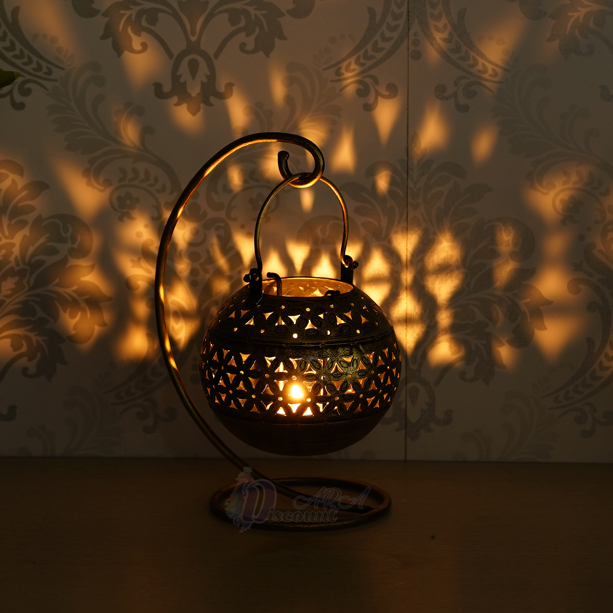 Antique Lota Stand Tealight Candle Holder For Home Decoration / Restaurant Decorative Items-2